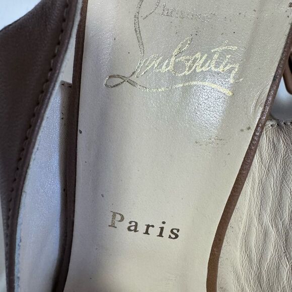 Christian Louboutin - Donna Anna 120 Napa Red Sole Sandals - Picture 4 of 9